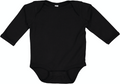 Infant Long-Sleeve Bodysuit - Black