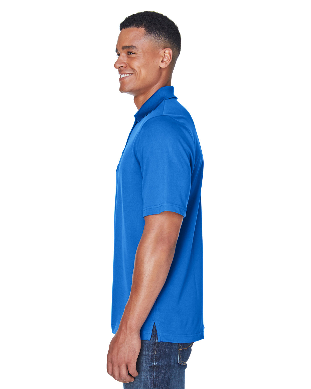Men's Origin Performance Piqué Polo with Pocket - True Royal 438