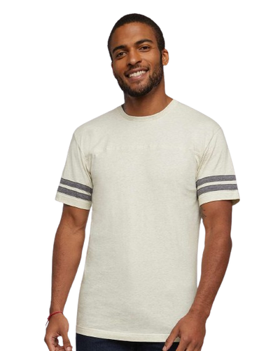 Men's Football T-Shirt - Natural Heather / Granite Heather