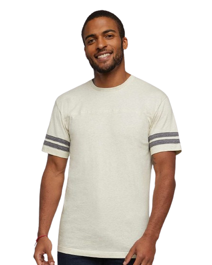 Men's Football T-Shirt - Natural Heather / Granite Heather