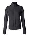 Women's Cotton Spandex Cadet Jacket - Black