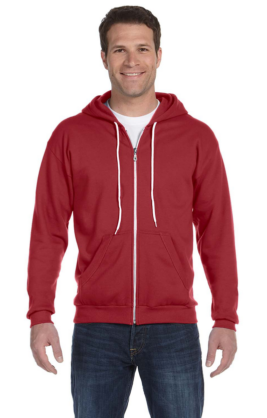 Unisex Full-Zip Hooded Fleece - Independence Red
