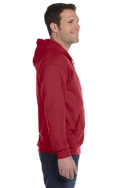 Unisex Full-Zip Hooded Fleece - Independence Red