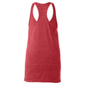 Women's Slim Fit Poly-Rich Racerback Tank - Heather Red