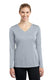 Sport-Tek LST353LS - Women's Long Sleeve PosiCharge Competitor V-Neck Tee - Silver