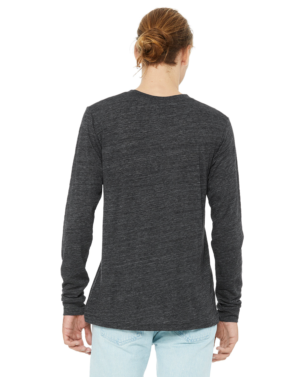 Unisex Jersey Long-Sleeve T-Shirt - Charcoal Black Slub