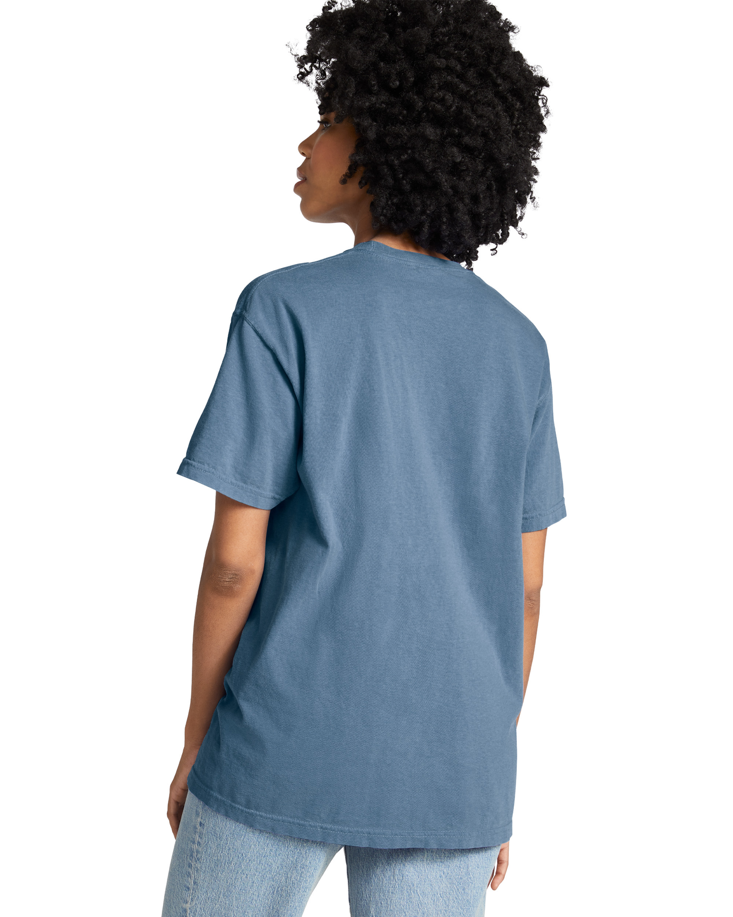 Unisex Heavyweight RS Pocket T-Shirt - Blue Jean