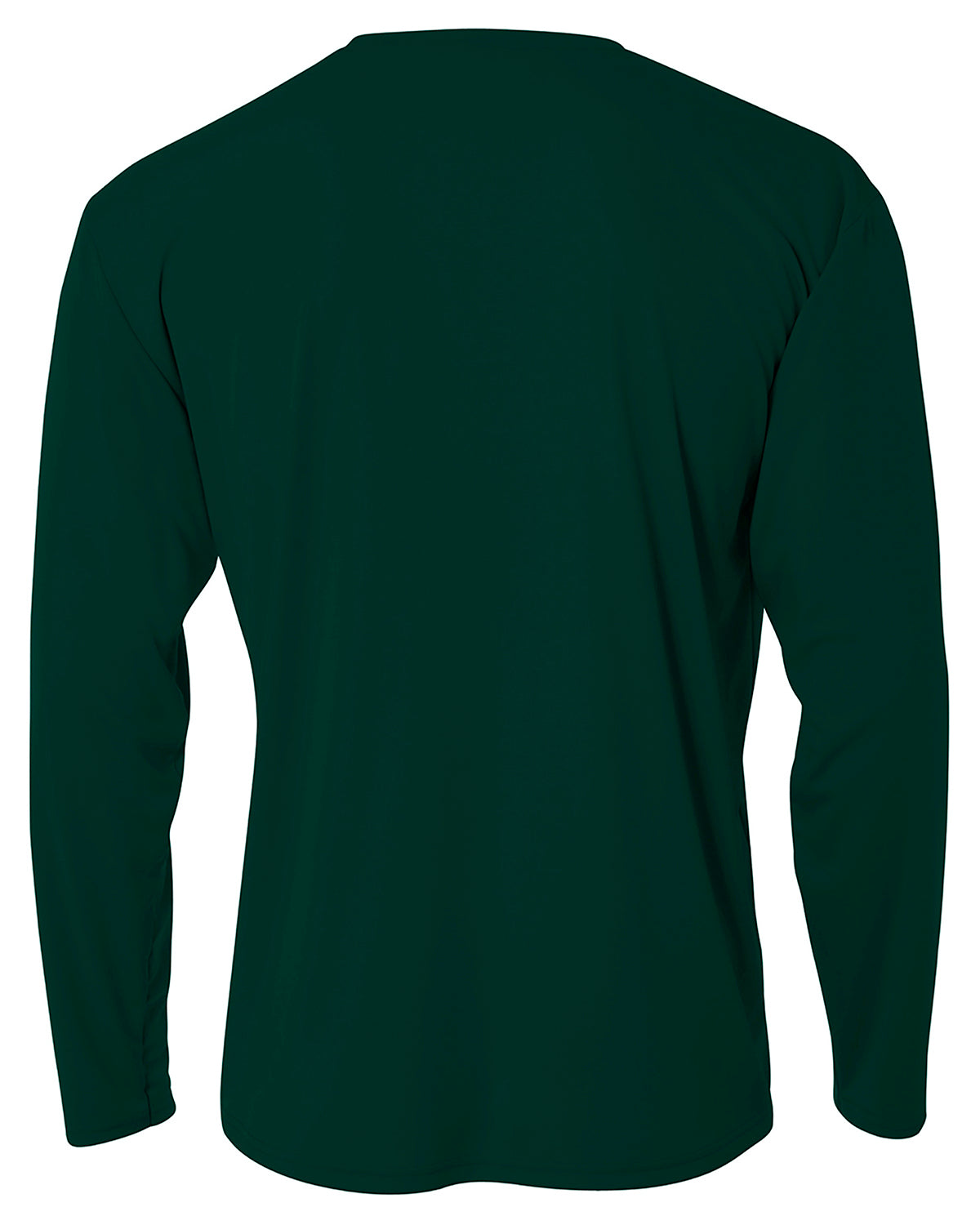 Youth Long Sleeve Cooling Performance Crew Shirt - Forest Green