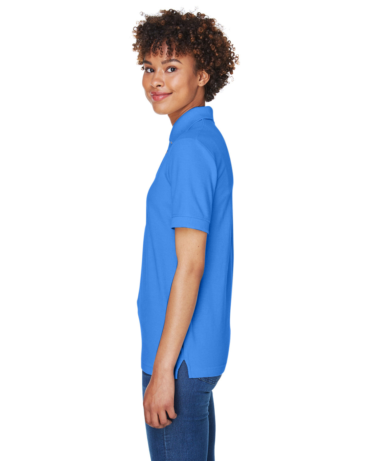 Women's Whisper Piqué Polo - French Blue