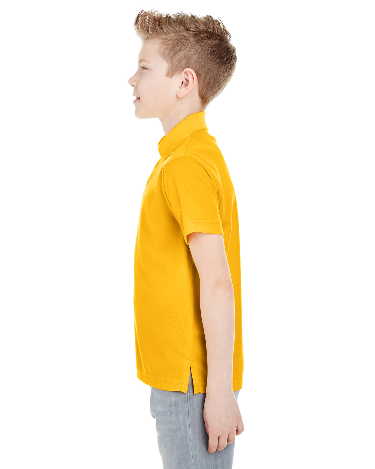 Youth Cool & Dry Mesh Piqué Polo - Gold