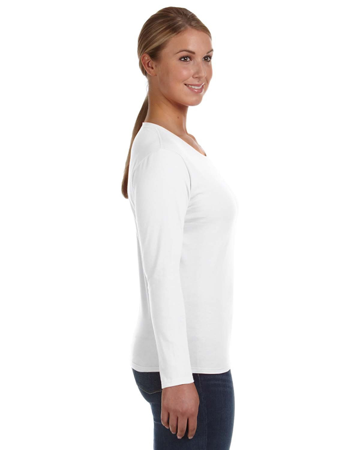 Women's Lightweight Long-Sleeve T-Shirt - White