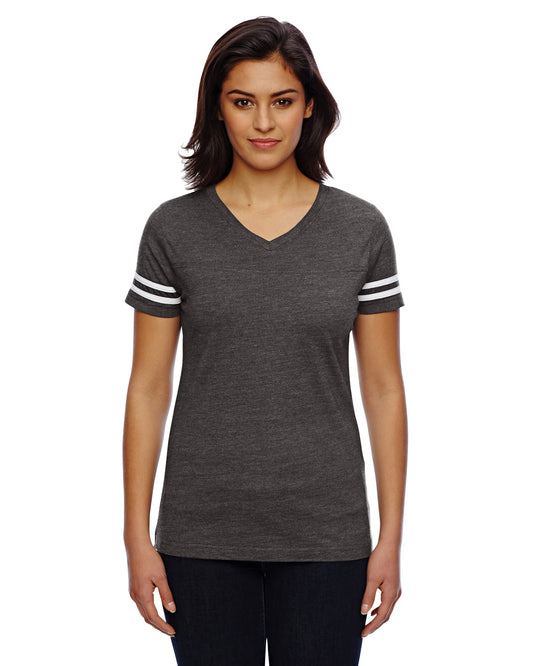 Women's Football T-Shirt - Vintage Smoke / Blend White