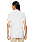 Women's Double Piqué Polo - White