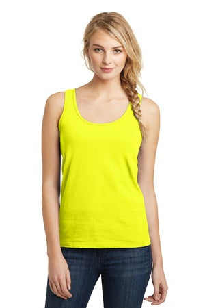 Women's Junior The Concert Tank - Neon Yellow