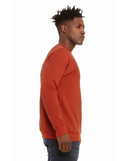 Unisex Sponge Fleece Raglan Sweatshirt - Brick