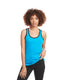 Next Level 1534 - Women's Ideal Colorblock Racerback Tank - Turquoise / Black