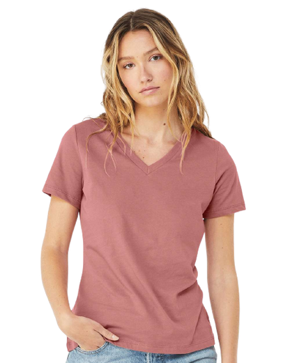 Women's Relaxed Jersey V-Neck T-Shirt - Mauve