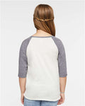 LAT 6130 Natural Heather/ Granite Heather — on model back