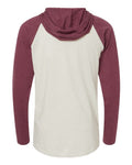 LAT 6917 Natural Heather/ Vintage Burgundy/ Natural — back