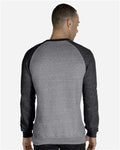JERZEES 91MR Charcoal/ Black Ink — on model back