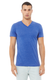 Bella + Canvas 3415C - Unisex Triblend V-Neck T-Shirt - True Royal Triblend