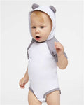 Rabbit Skins 4417 Blended White/ Vintage Heather — on model front