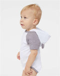 Rabbit Skins 4417 Blended White/ Vintage Heather — on model side
