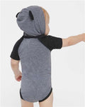 Rabbit Skins 4417 Granite Heather/ Vintage Smoke — on model back