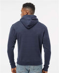 J. America 8871 True Navy Triblend — on model back