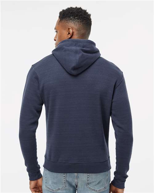J. America 8871 True Navy Triblend — on model back