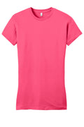 Women's Fitted Very Important Tee - Neon Pink