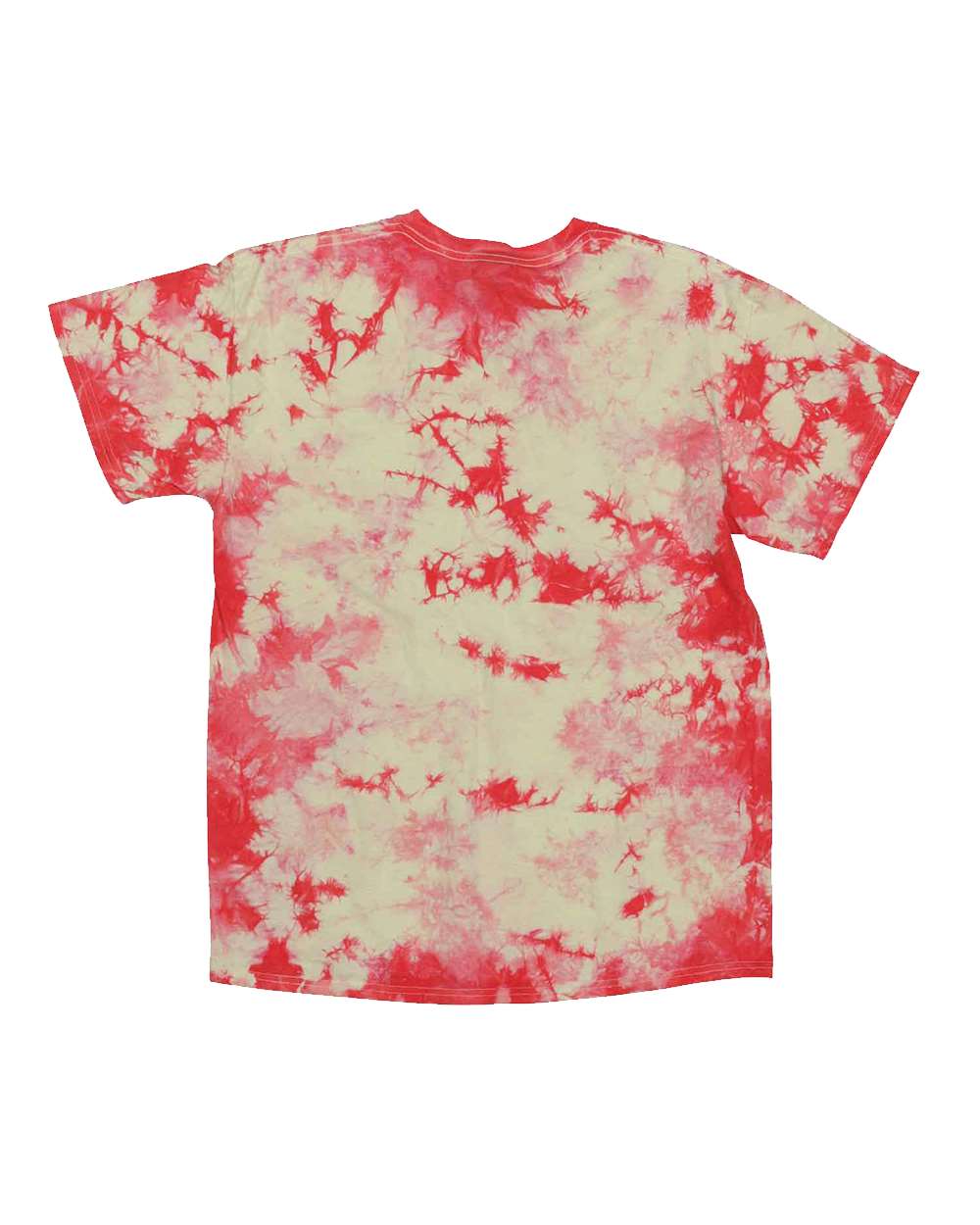 Crystal Tie Dye T-Shirt - Coral / Soft Yellow