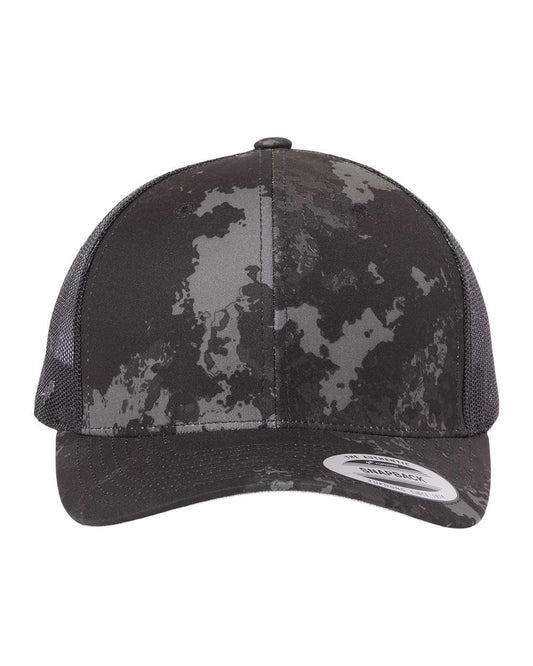 Unisex Retro Trucker Cap - Poseidon Black