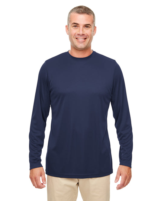 Men's Cool & Dry Performance Long-Sleeve Top - Navy