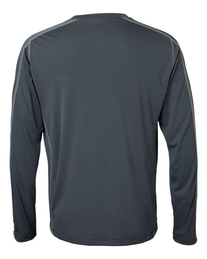 Long Sleeve Pieced Interlock T-Shirt - Slate / Gray