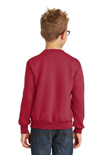 Youth Core Fleece Crewneck Sweatshirt - Red