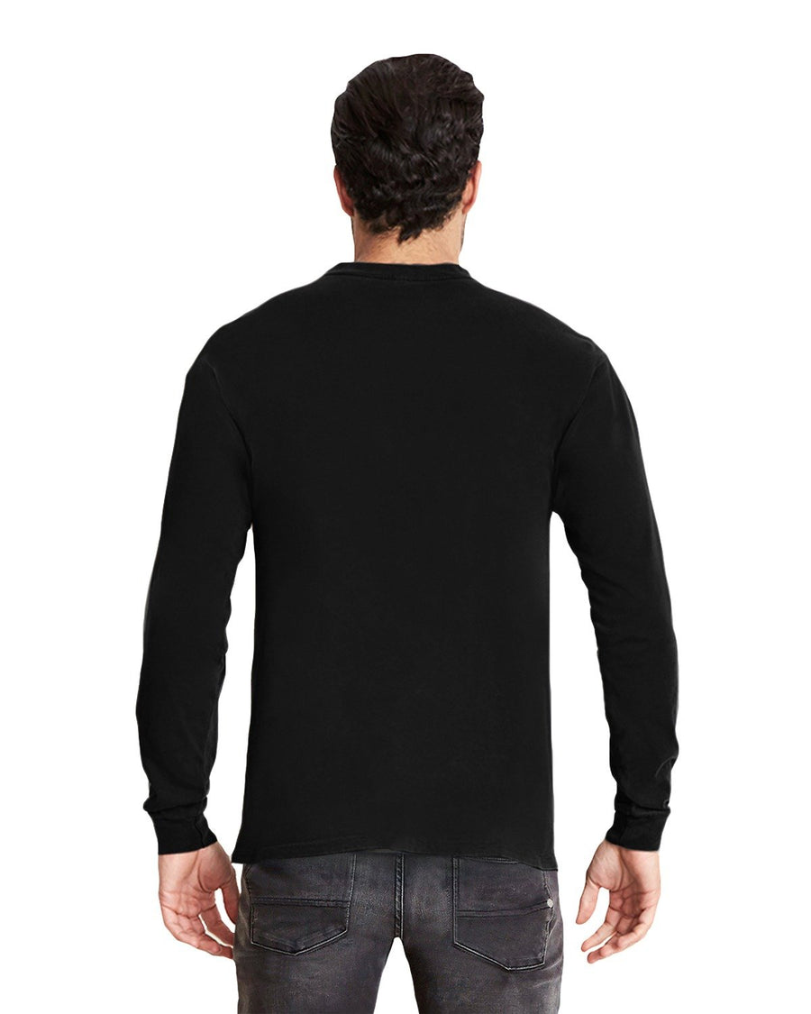 Unisex Inspired Dye Long-Sleeve Crew - Black