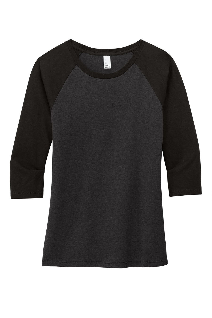 Women's Perfect Tri 3/4-Sleeve Raglan - Black / Black Fr