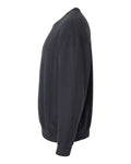 Unisex Lighweight Cotton Crewneck Sweatshirt - Black
