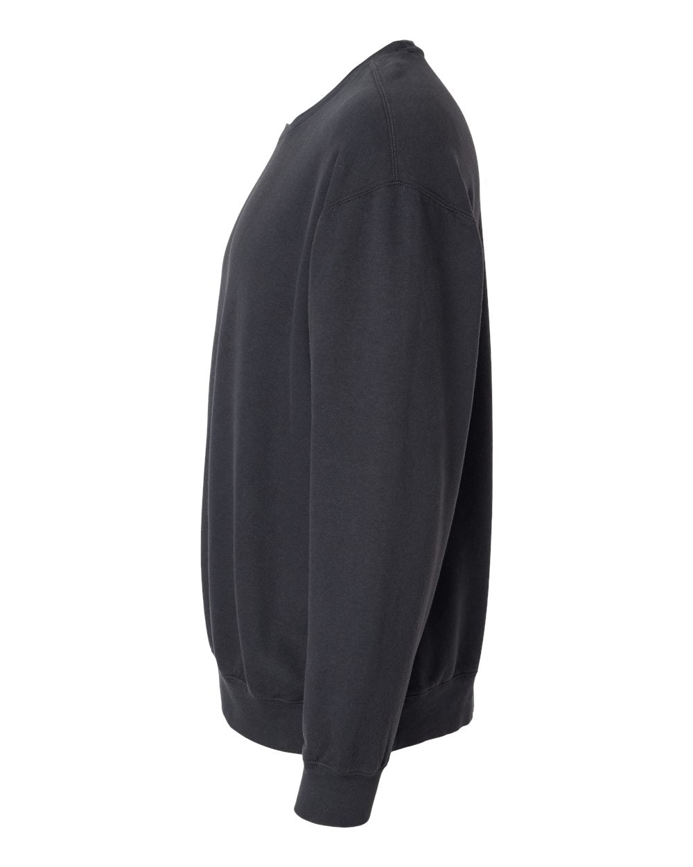 Unisex Lighweight Cotton Crewneck Sweatshirt - Black