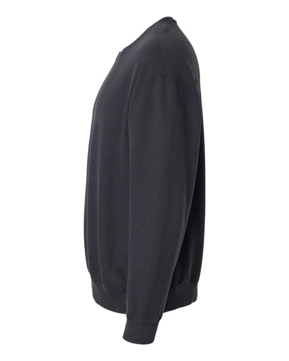 Unisex Lighweight Cotton Crewneck Sweatshirt - Black