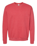 Unisex Fleece Crew - Heather Red