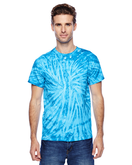 Unisex 100% Cotton Twist Tie-Dyed T-Shirt - Neon Blueberry