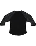 Women's Baseball T-Shirt - Black / Storm Camo