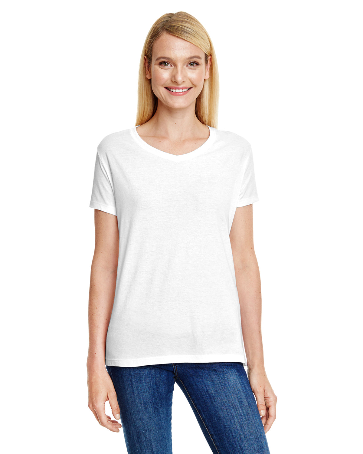 Women's Perfect-T Triblend Short Sleeve V-neck - Sol White Triblend