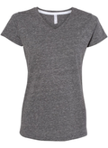Women's Harborside Melange V-Neck T-Shirt - Smoke Melange