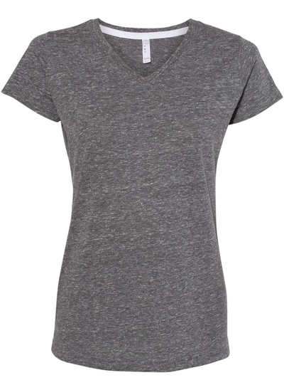 Women's Harborside Melange V-Neck T-Shirt - Smoke Melange