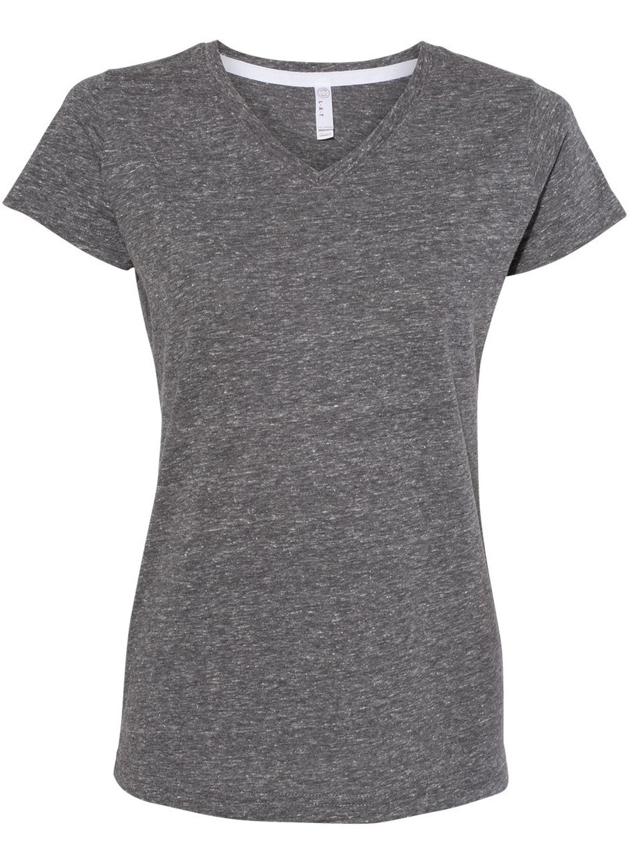 Women's Harborside Melange V-Neck T-Shirt - Smoke Melange
