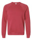 Bella + Canvas 3901 - Unisex Sponge Fleece Raglan Sweatshirt - Heather Red