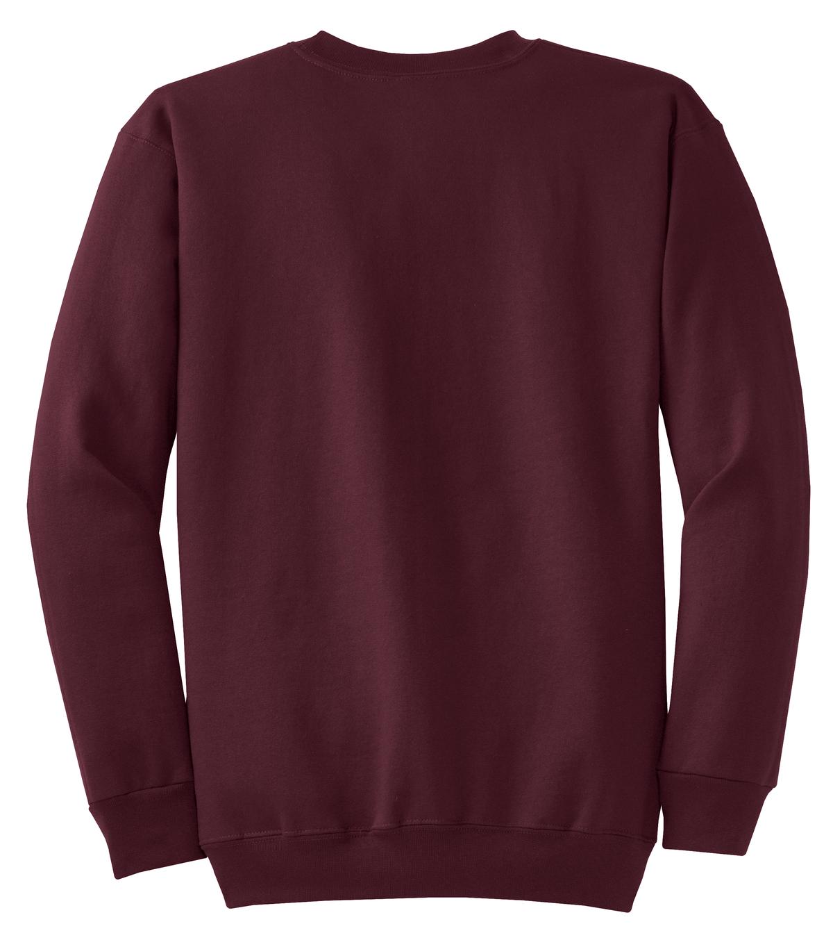 Unisex Core Fleece Crewneck Sweatshirt - Maroon